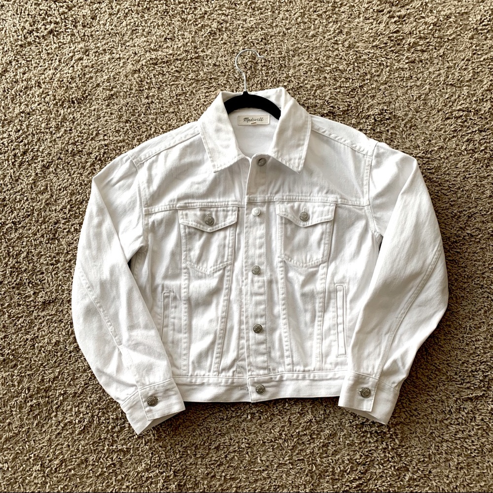 Madewell White Denim Jacket